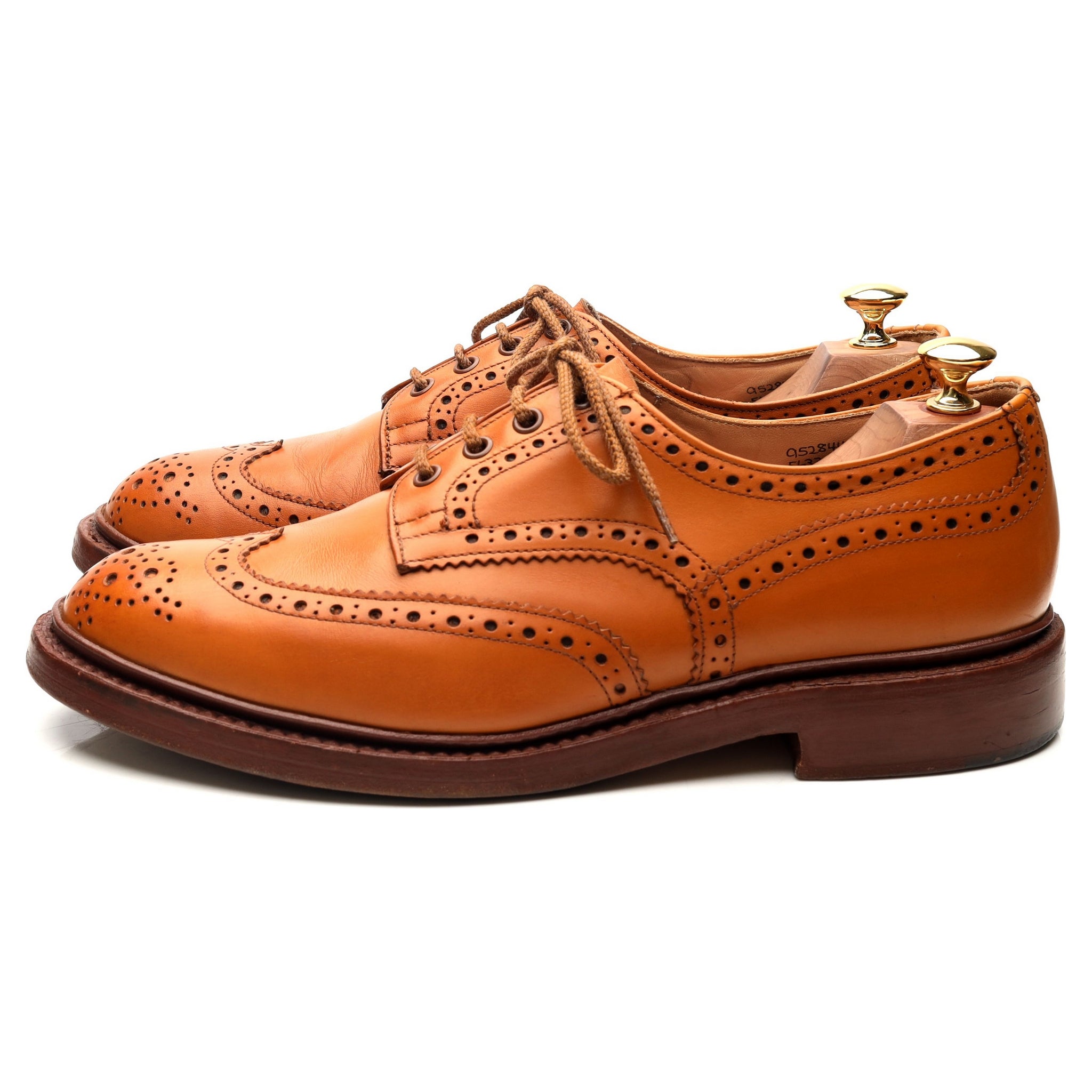 Tricker's Bourton derby brogue cuir camel UK 9.5