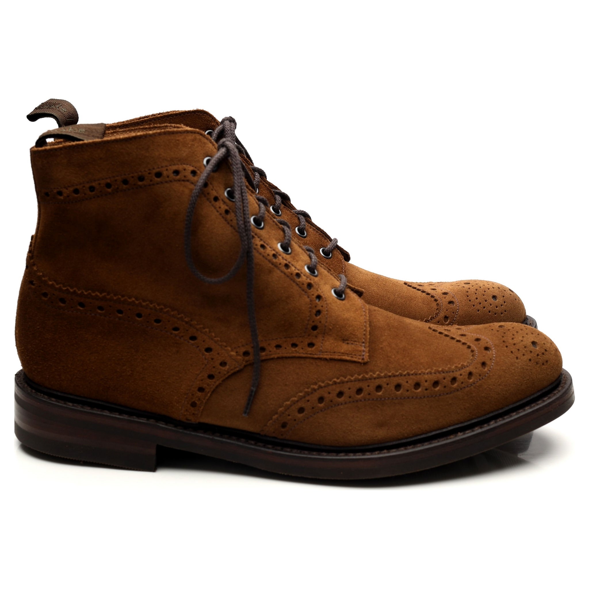Loake 1880 Bedale bottines UK 11 G daim marron brogue
