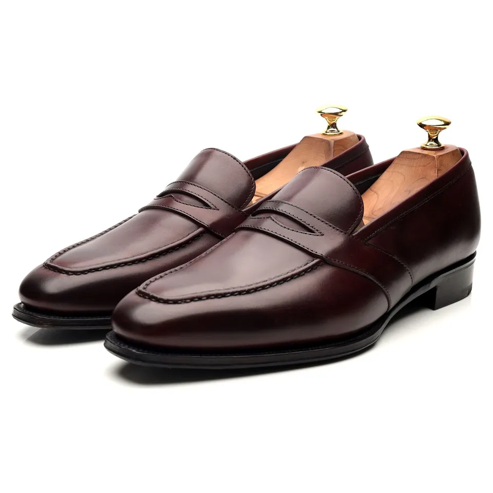George Cleverley Kingsman mocassin cuir bordeaux 9 UK
