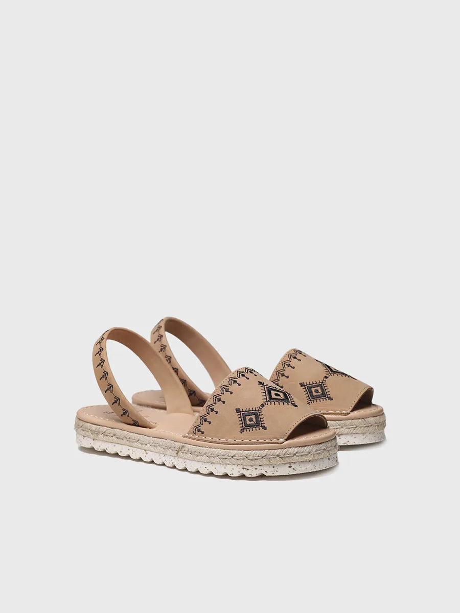 Toni Pons Star sandales menorquines cuir tan