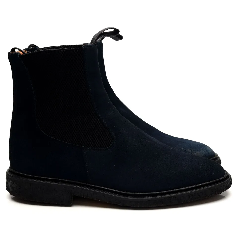 Tricker's Stephen bottine chelsea bleu suède UK 8