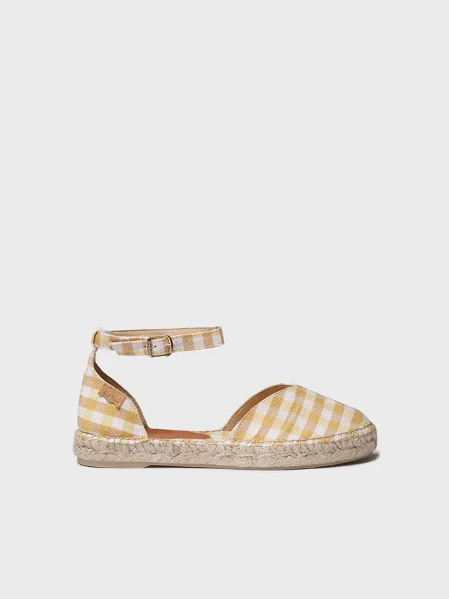 TONI PONS NURI-VH espadrille femme vichy plate