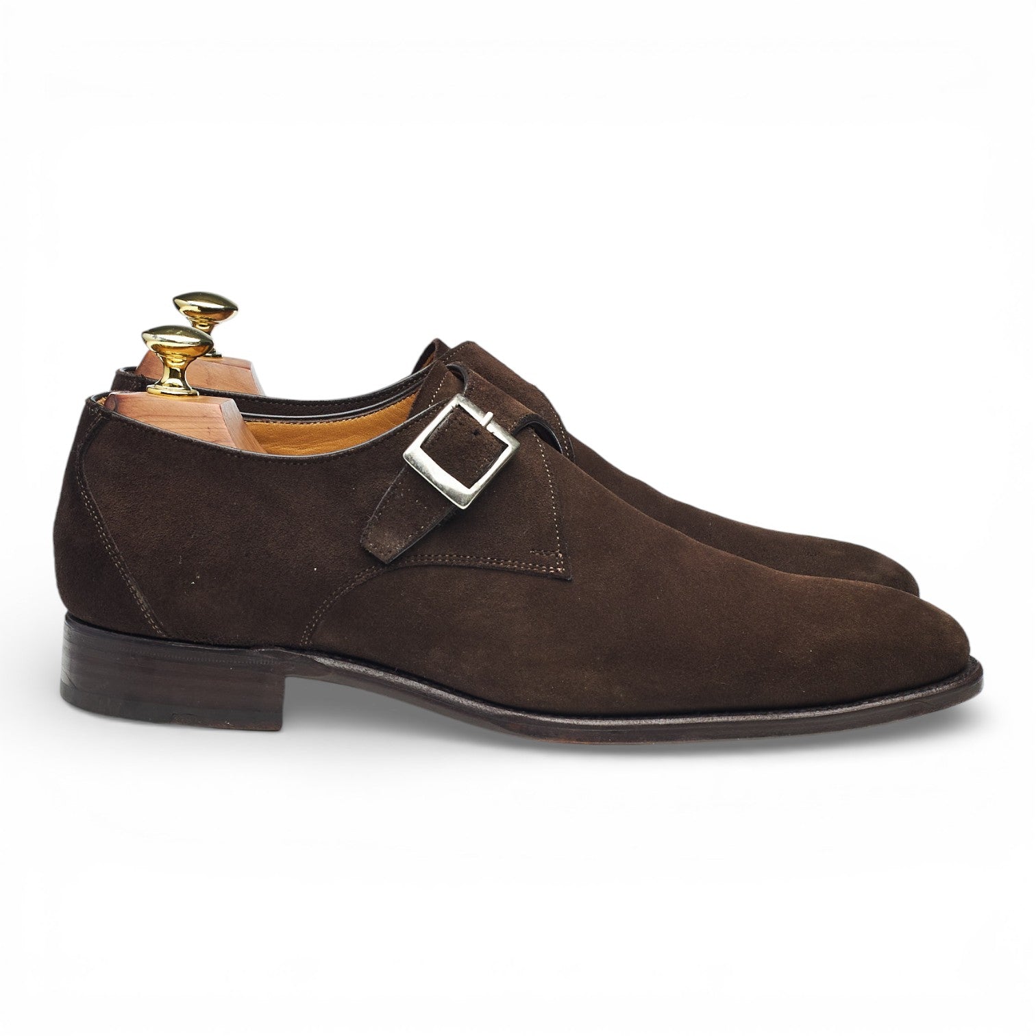 Carlos Santos Gareth 6307 monk suède marron UK 6.5