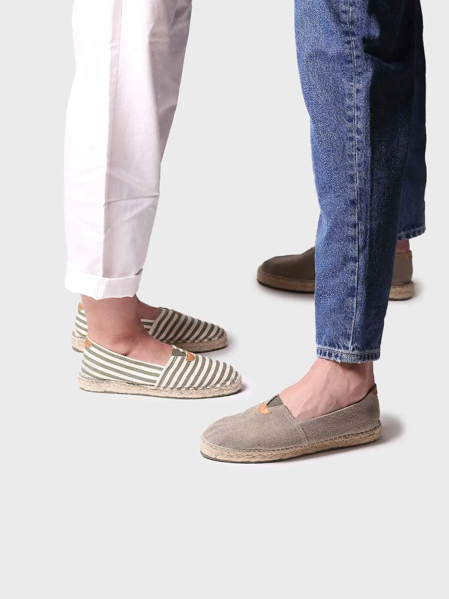 Toni Pons Blanes-DD espadrilles toile kaki vegan