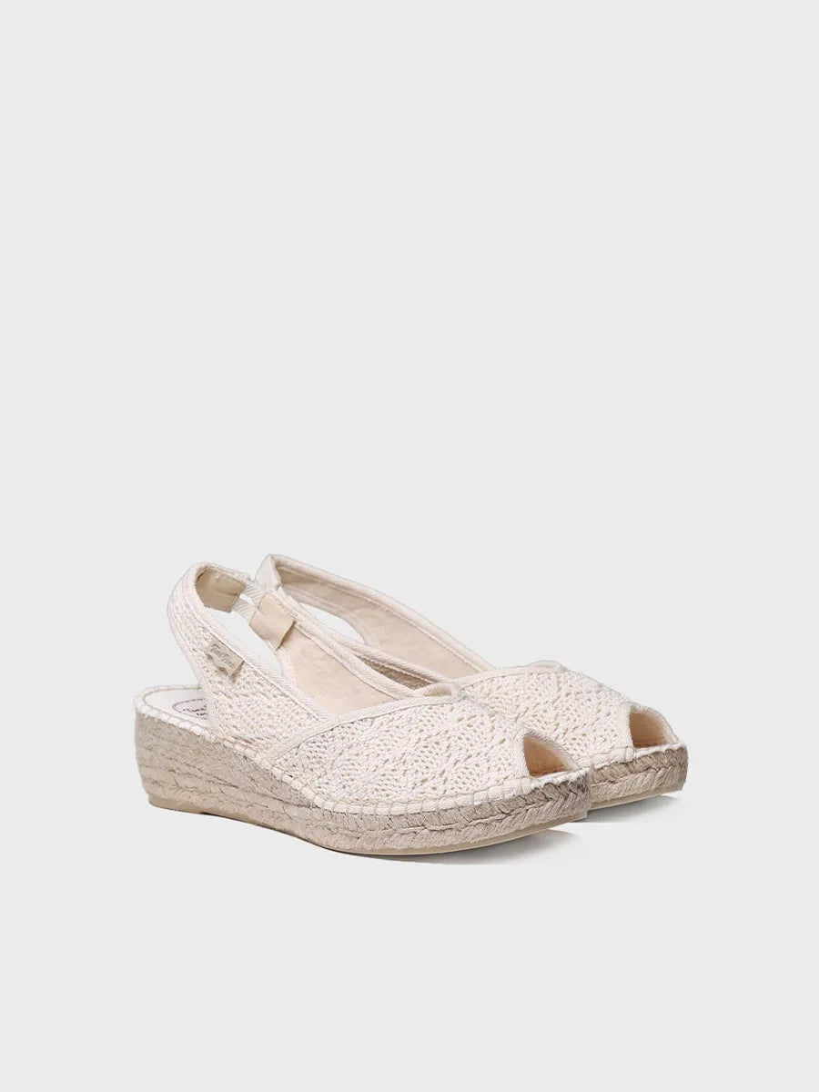 Toni Pons Blanca-AD espadrille compensée vegan écru