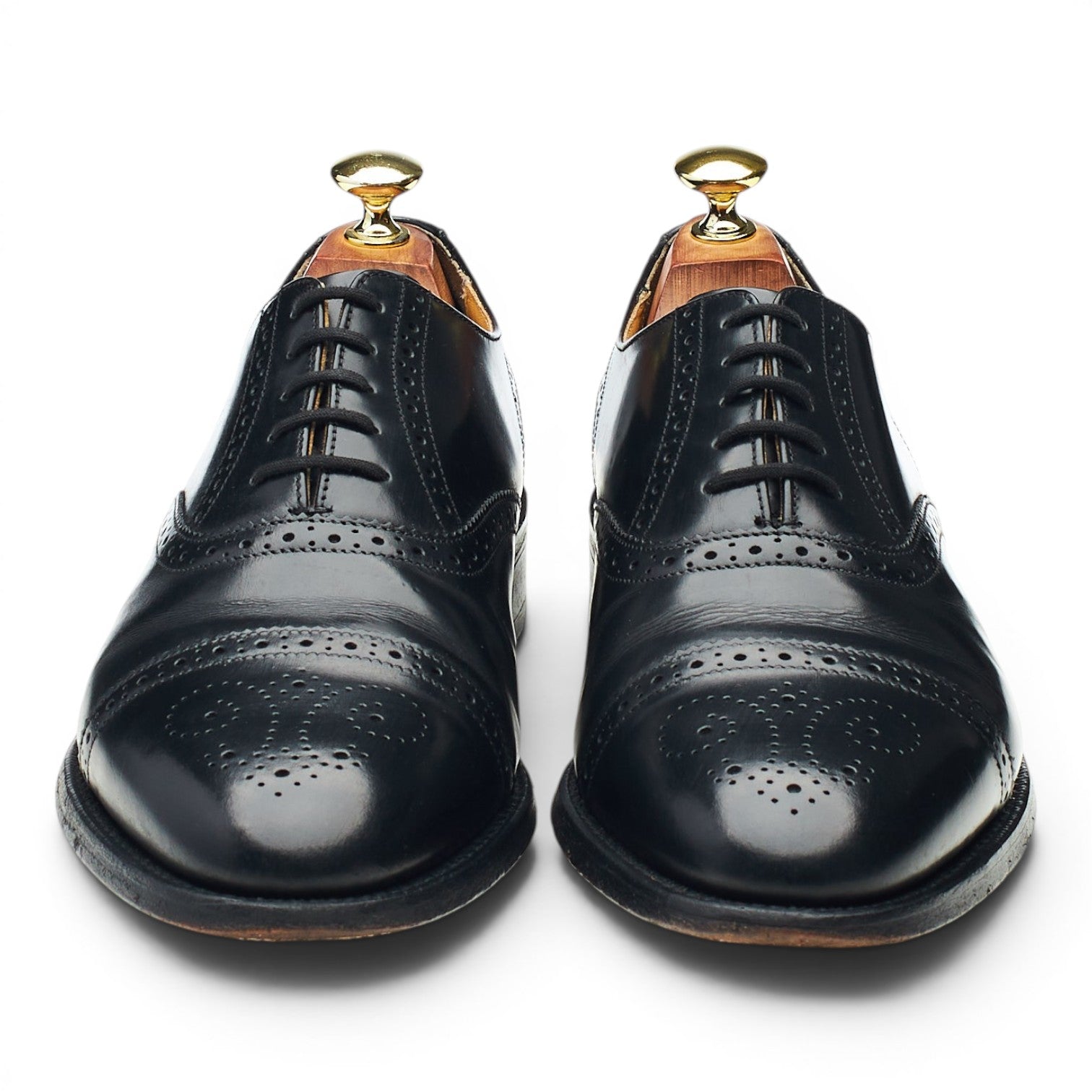 Barker Alfred chaussures oxford cuir noir pointure UK 7