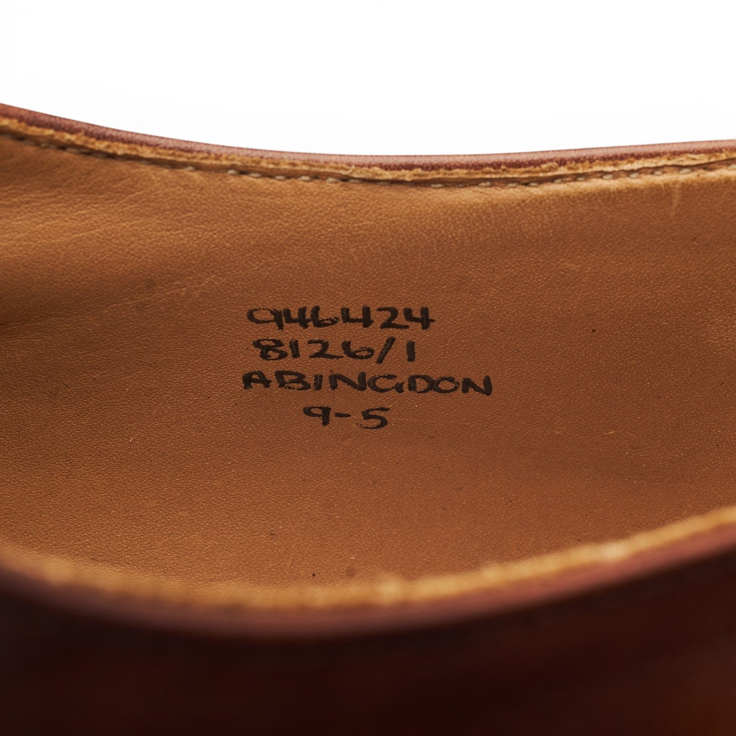 Tricker's Abingdon derby cuir marron museum UK 9