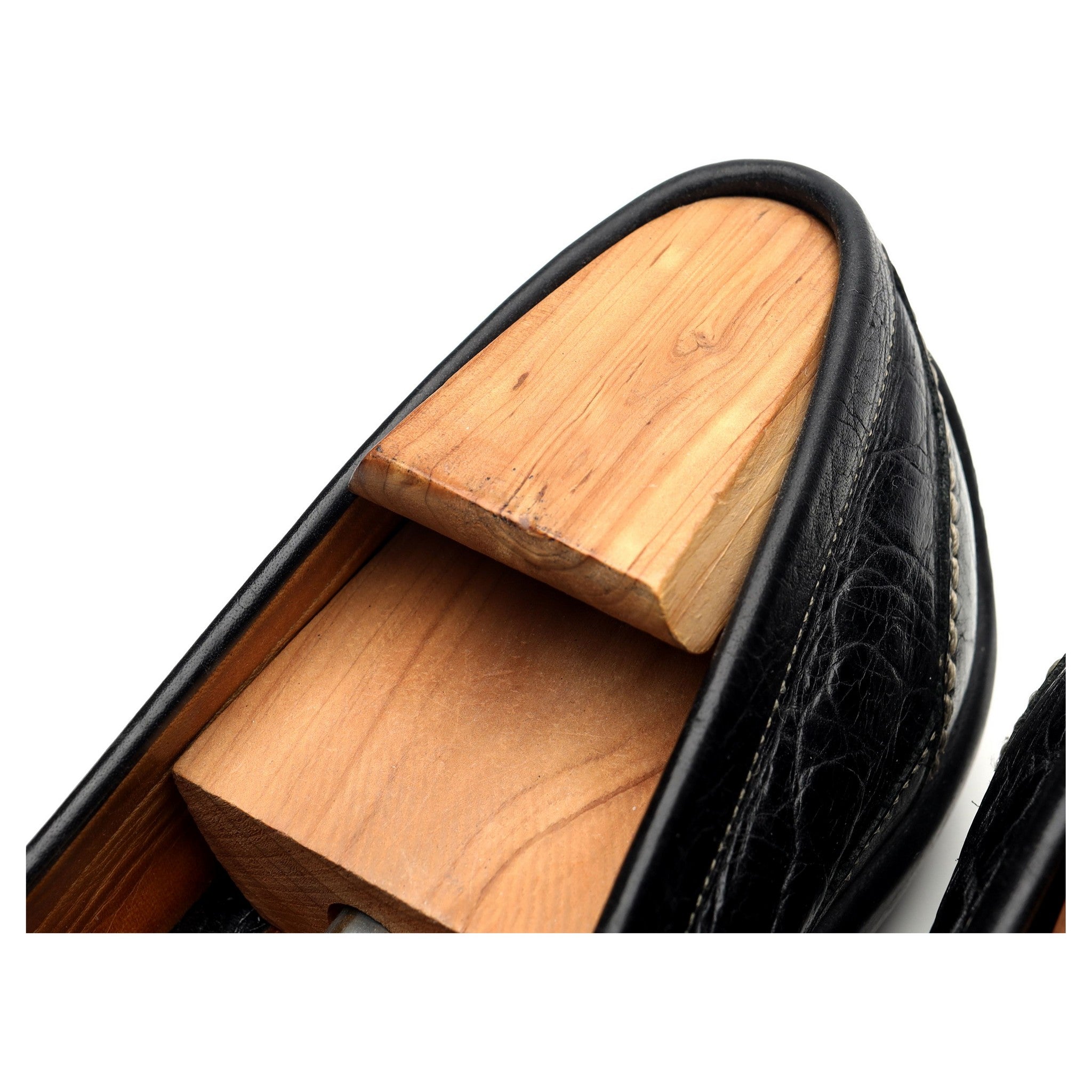 Martin Dingman Saxon mocassins mors cuir noir 9.5