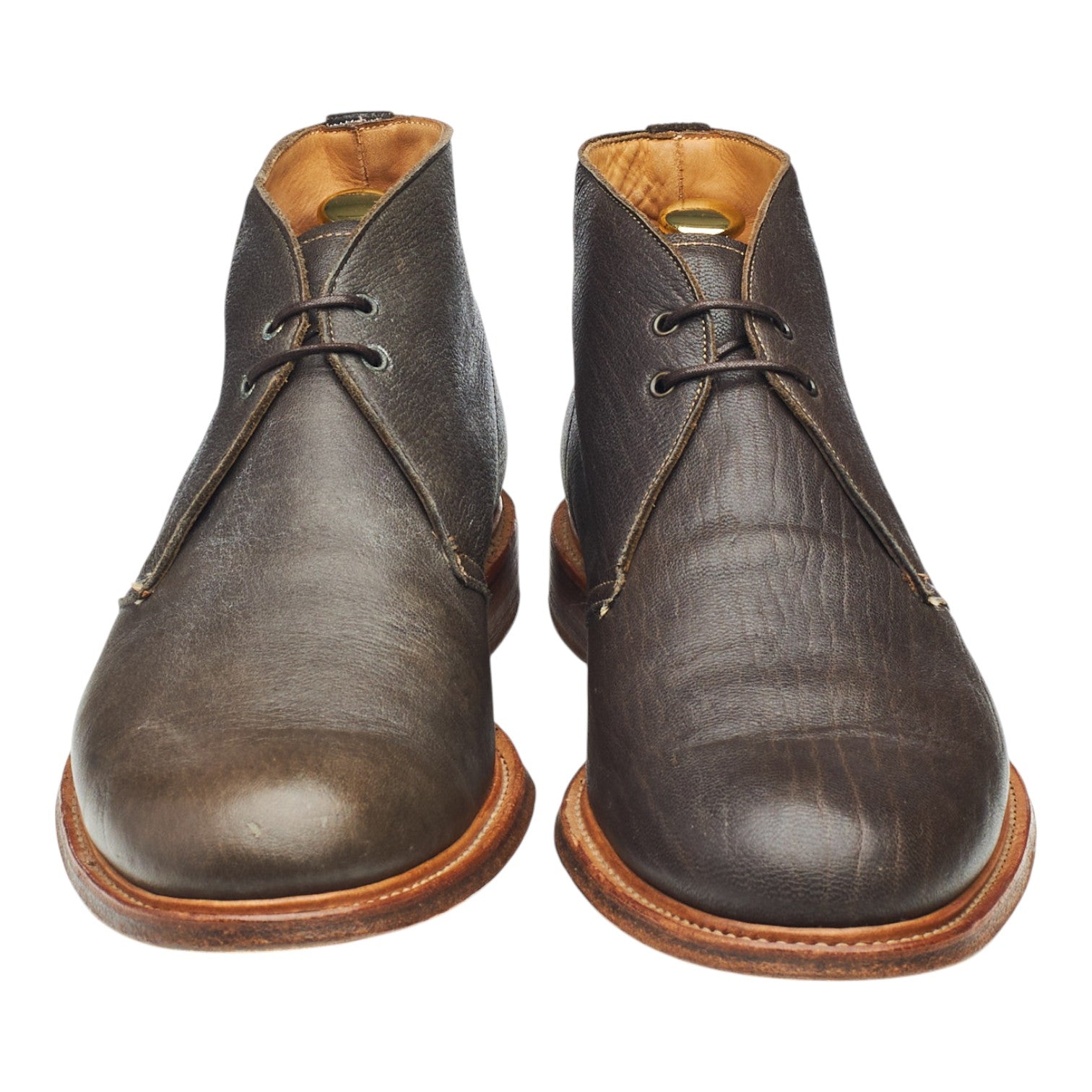 Cheaney Boots chukka cuir grainé marron UK 8