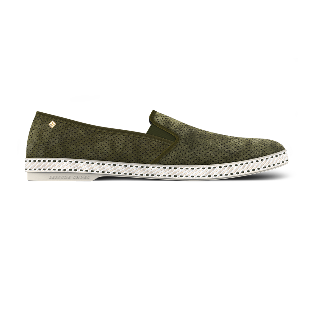 Rivieras Classic 3067 espadrille kaki suède