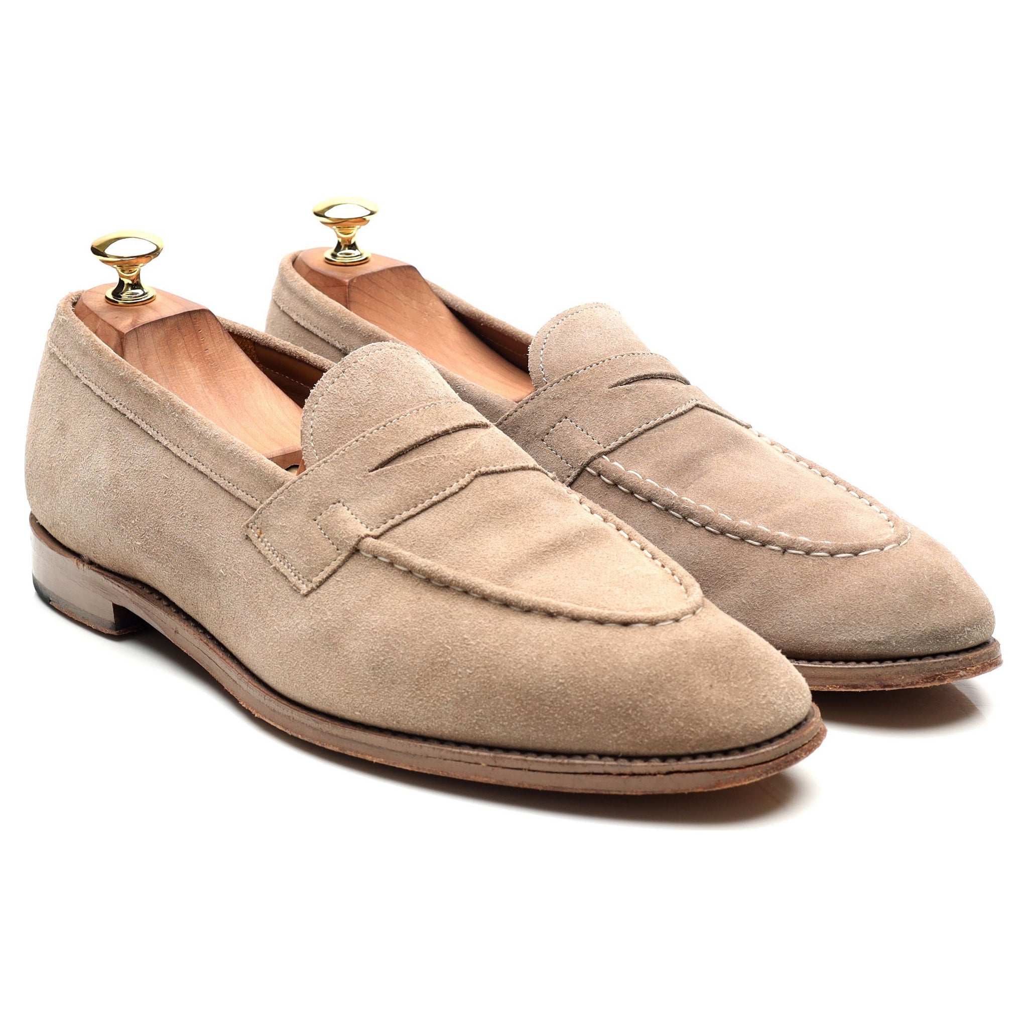 Grenson Lloyd mocassin suède beige UK 10
