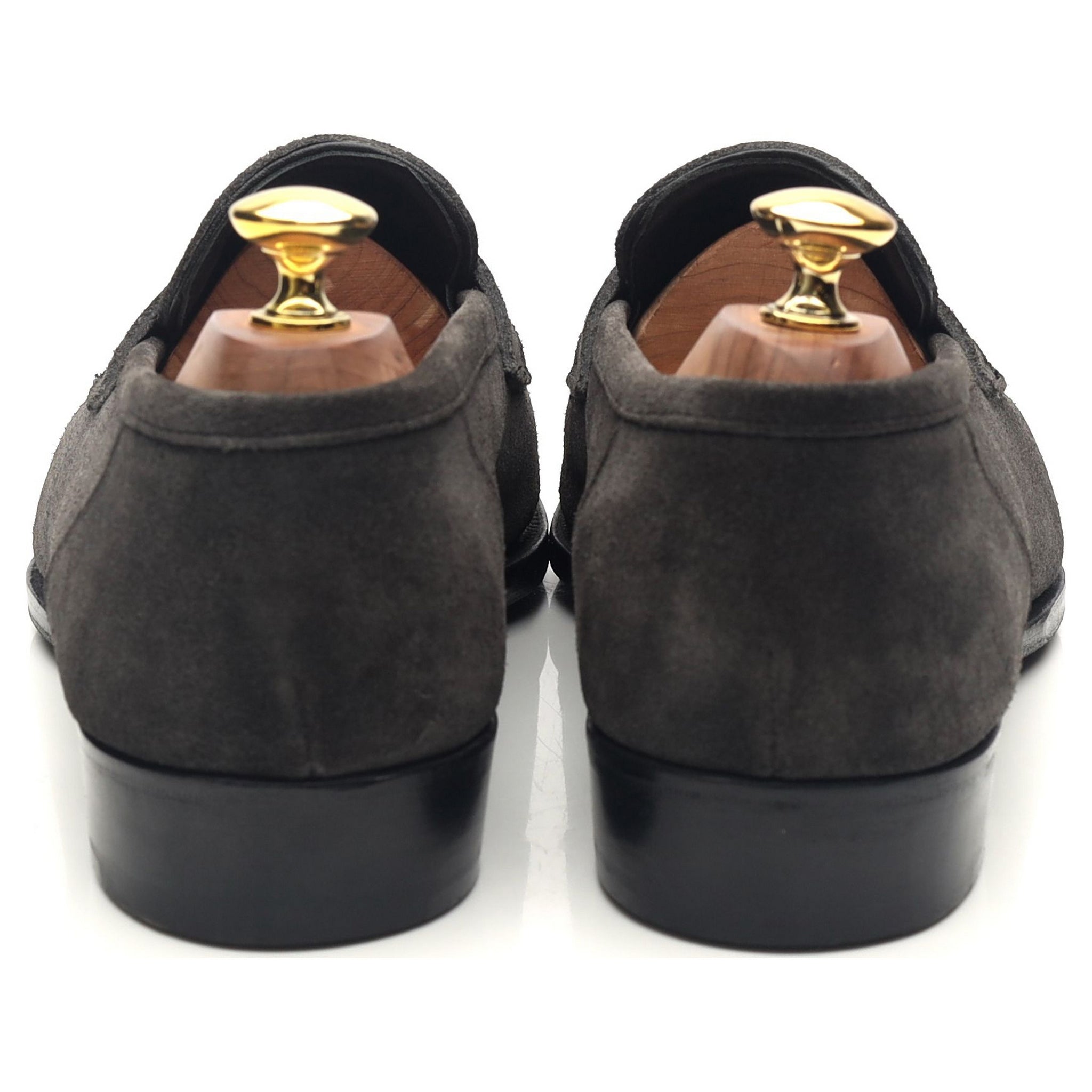 Kingsman Newport mocassins gris foncé suède pointure UK 8.5