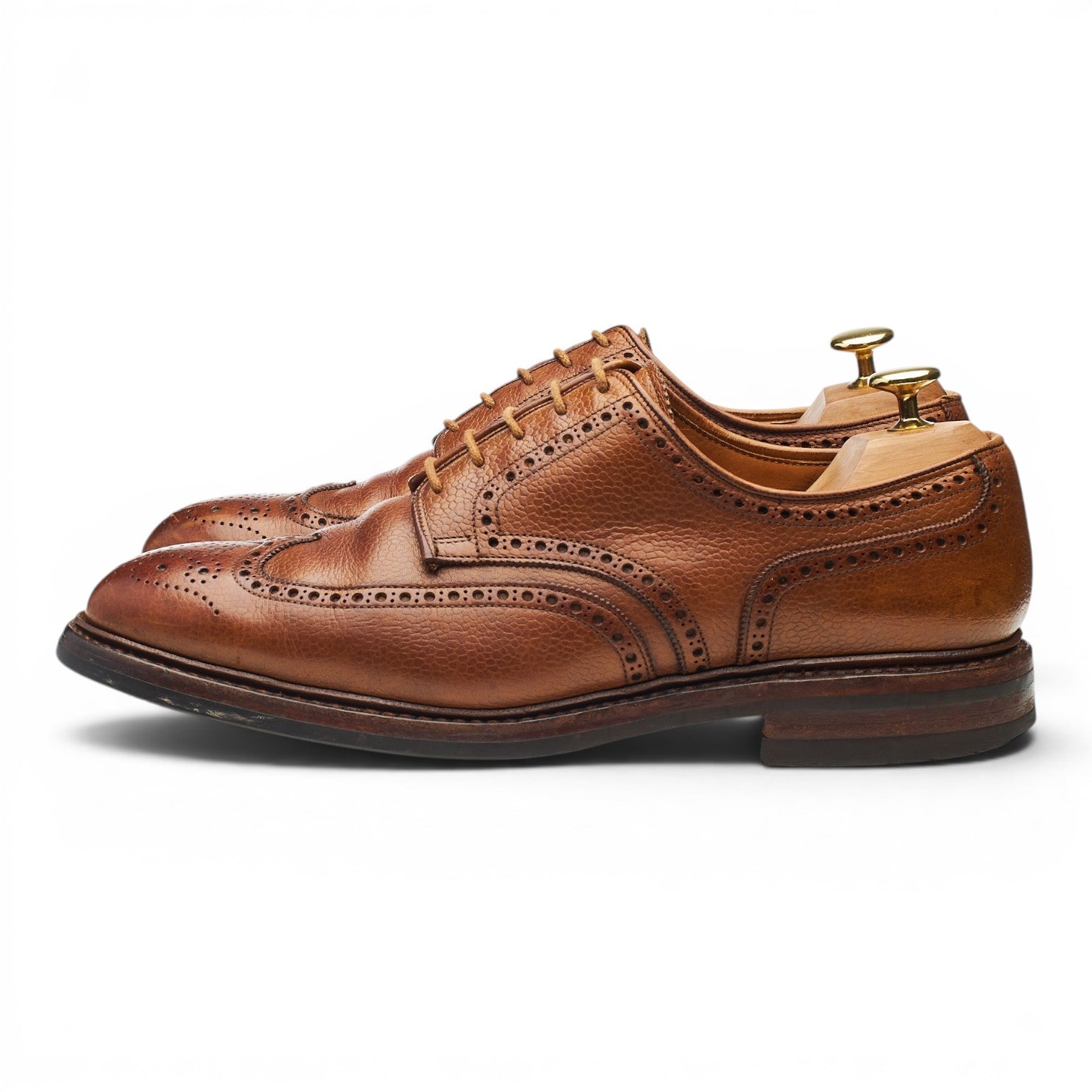 Crockett & Jones Pembroke derby cuir grain marron UK 8.5