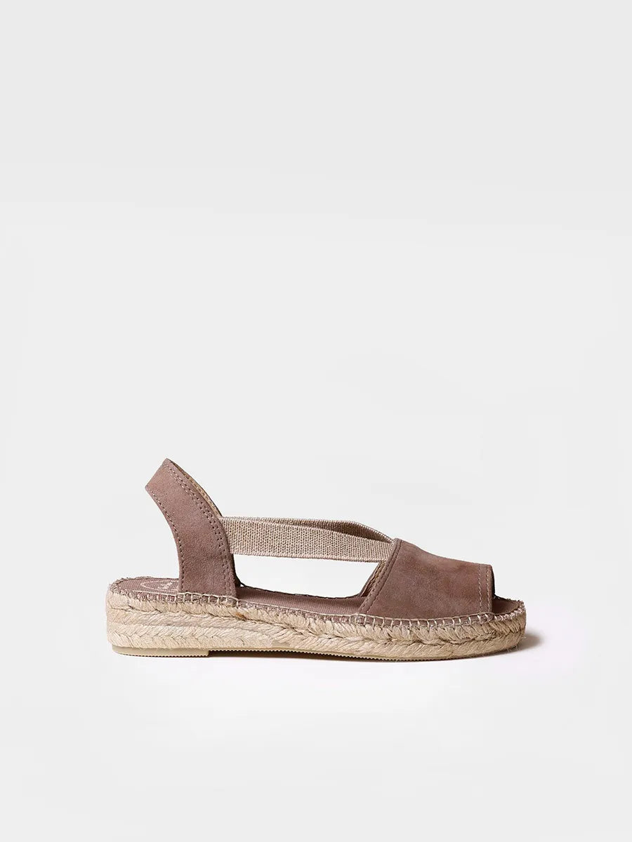 Toni Pons ELLA espadrilles suède taupe 3,5 cm