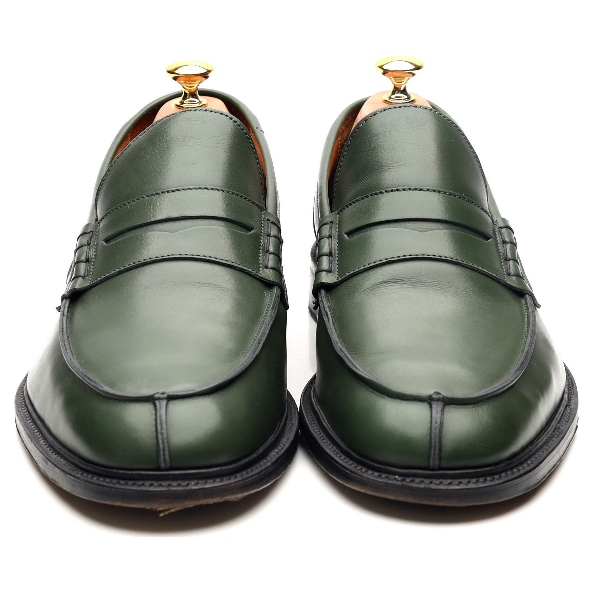 Tricker's James mocassins cuir vert UK 11,5