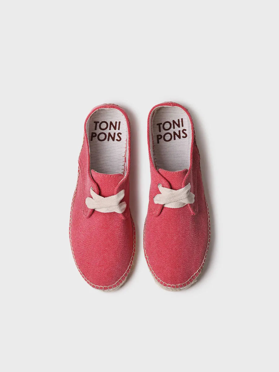 Toni Pons Abril espadrilles femme rouge vegan