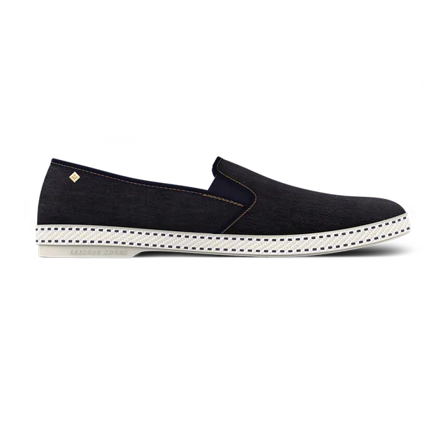 Rivieras Classic Jean Dark espadrilles denim bleu