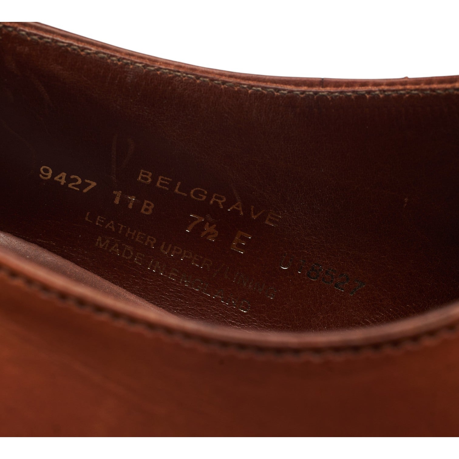 Crockett & Jones Belgrave richelieu camel 7,5 UK cuir