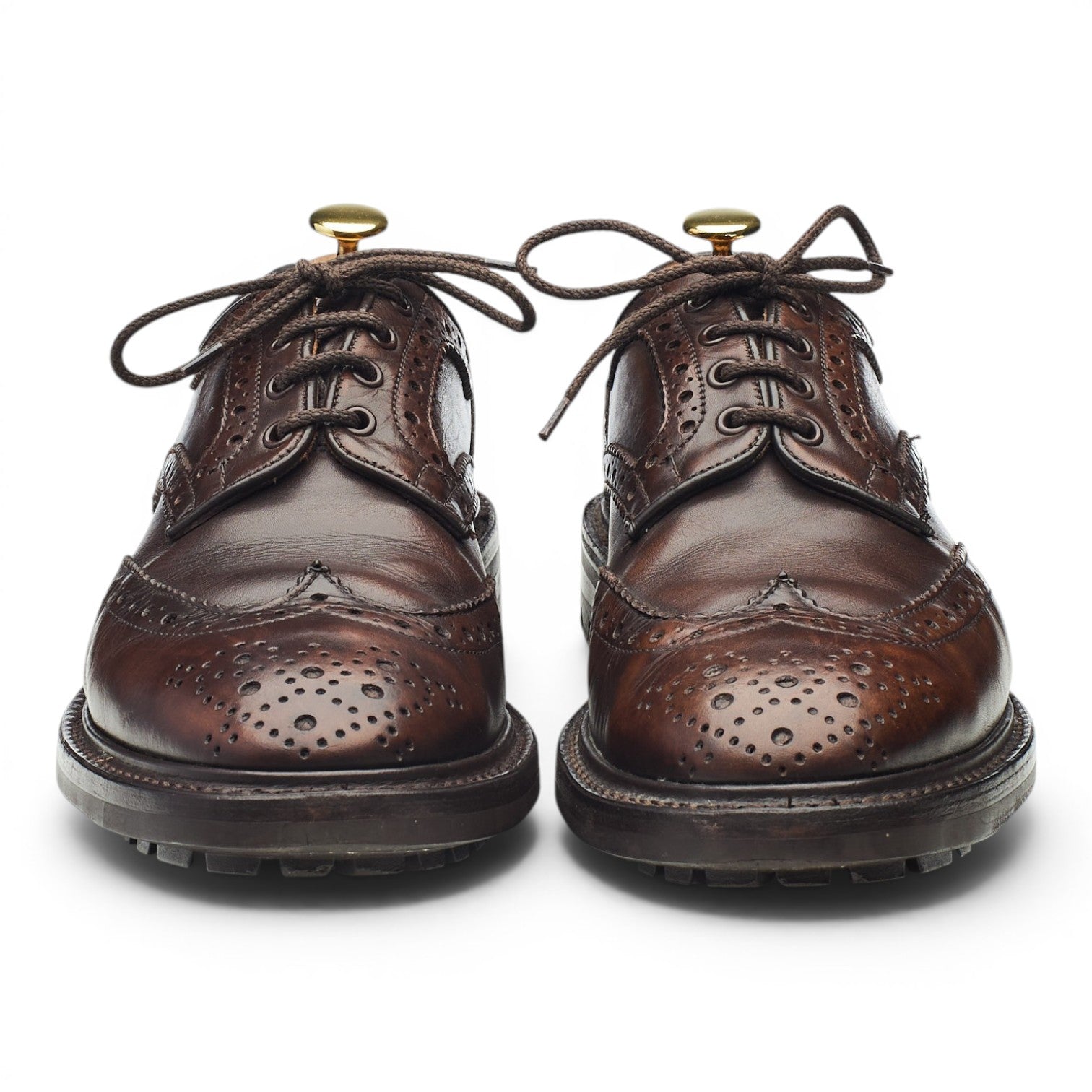 Tricker's Bowood derbies cuir marron foncé 8,5 UK