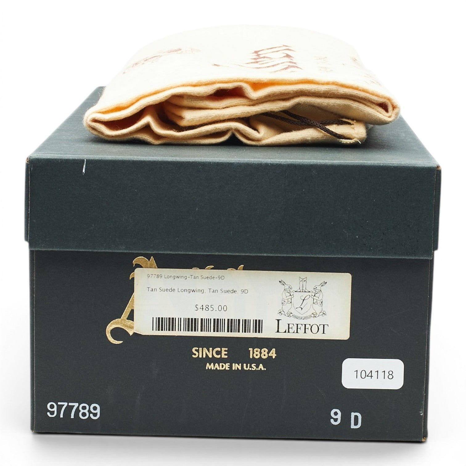 Alden 97789 derbies brogues daim marron 8,5 UK