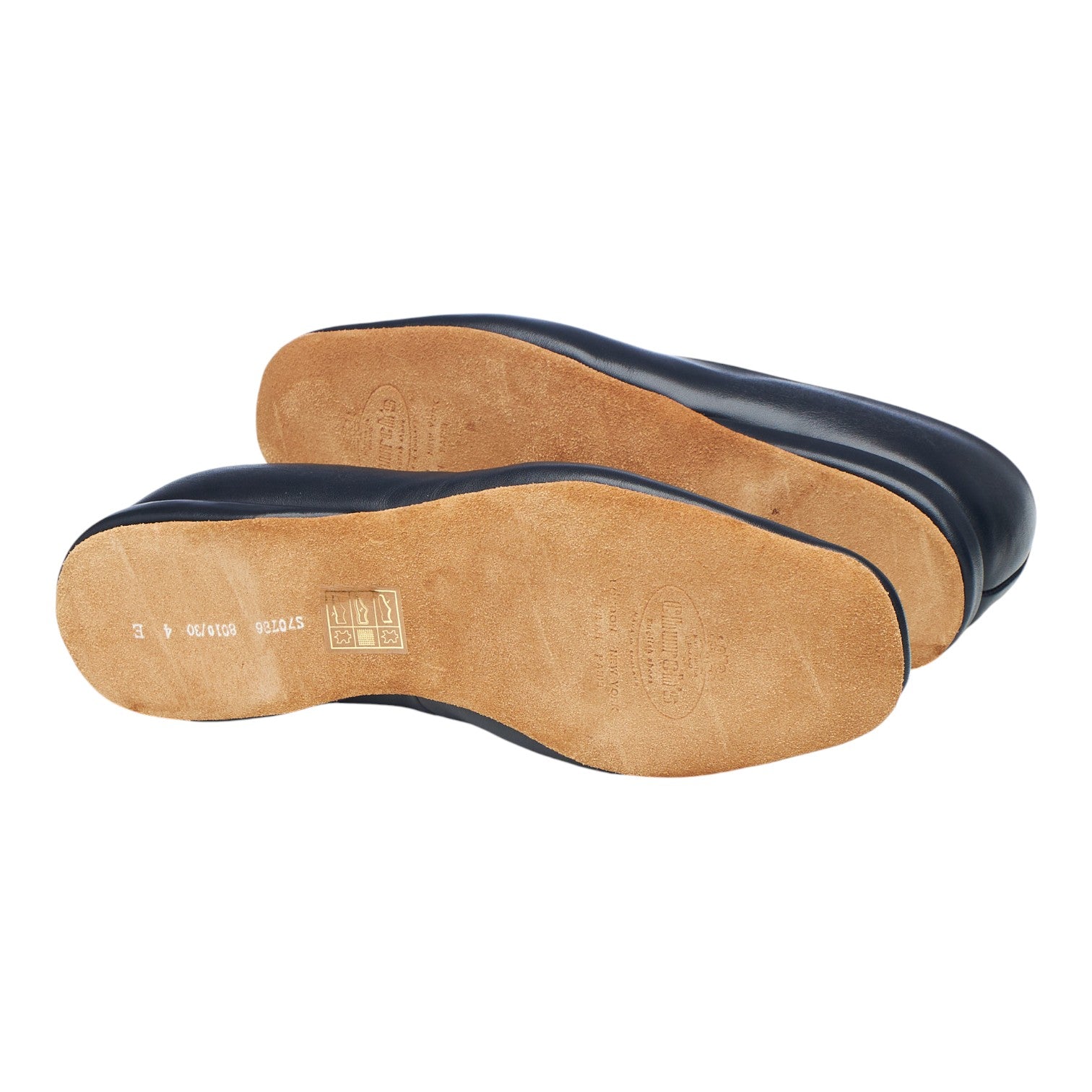 Church's Corinth 3 chaussons cuir bleu marine UK 4