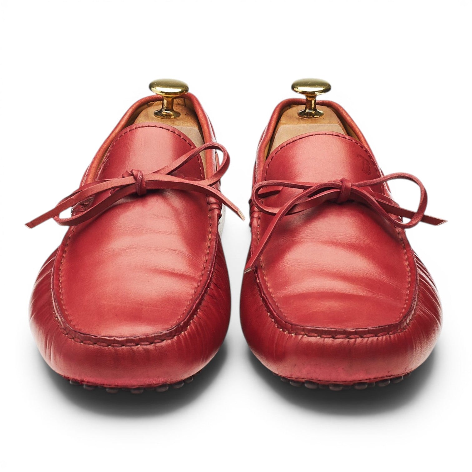 Tod's Gommino mocassins cuir rouge UK 8,5
