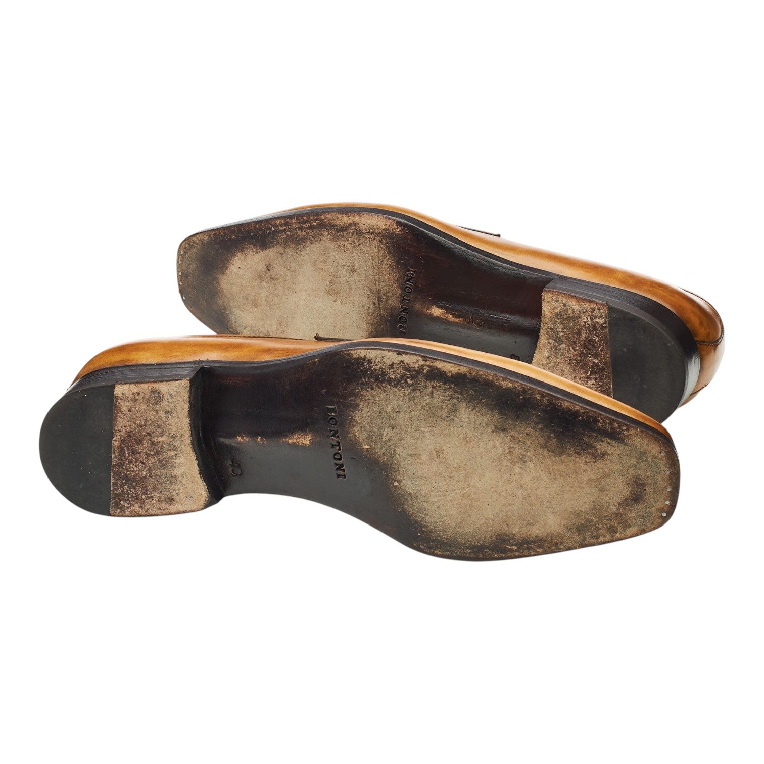 Bontoni Principe mocassins cuir marron clair UK 9
