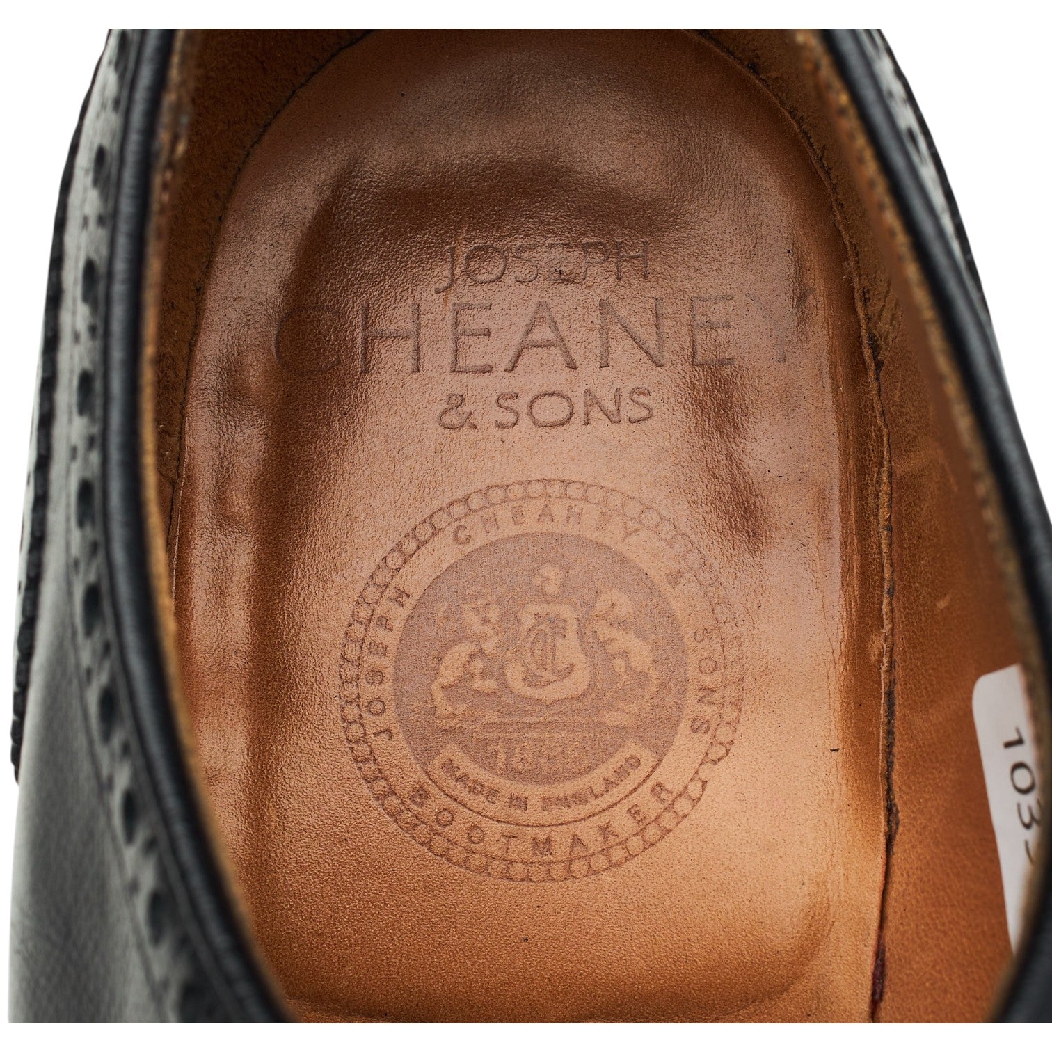 Cheaney Bexhill derby cuir noir grainé pointure 41,5