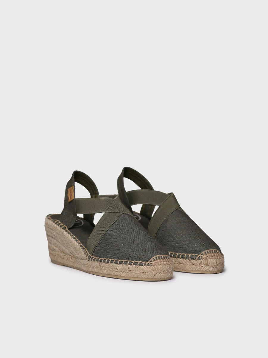 Toni Pons Ter espadrille femme lin compensée vegan
