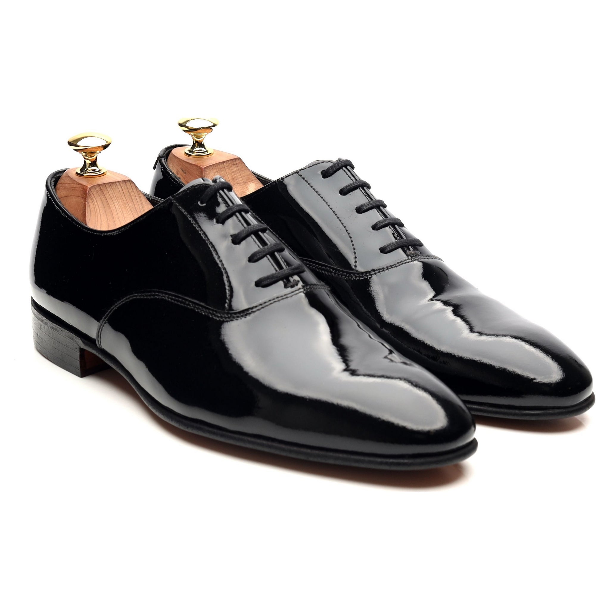 Crockett & Jones Cheam richelieu verni noir UK 8