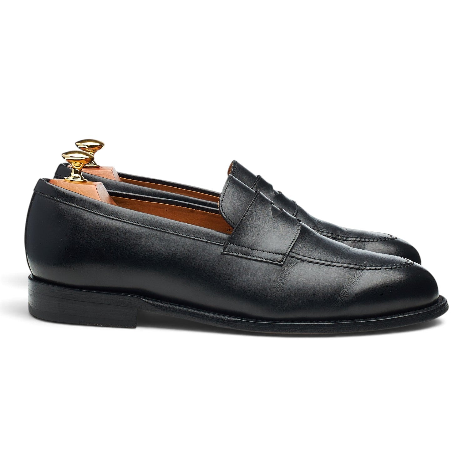 Morjas mocassin cuir noir UK 9 penny