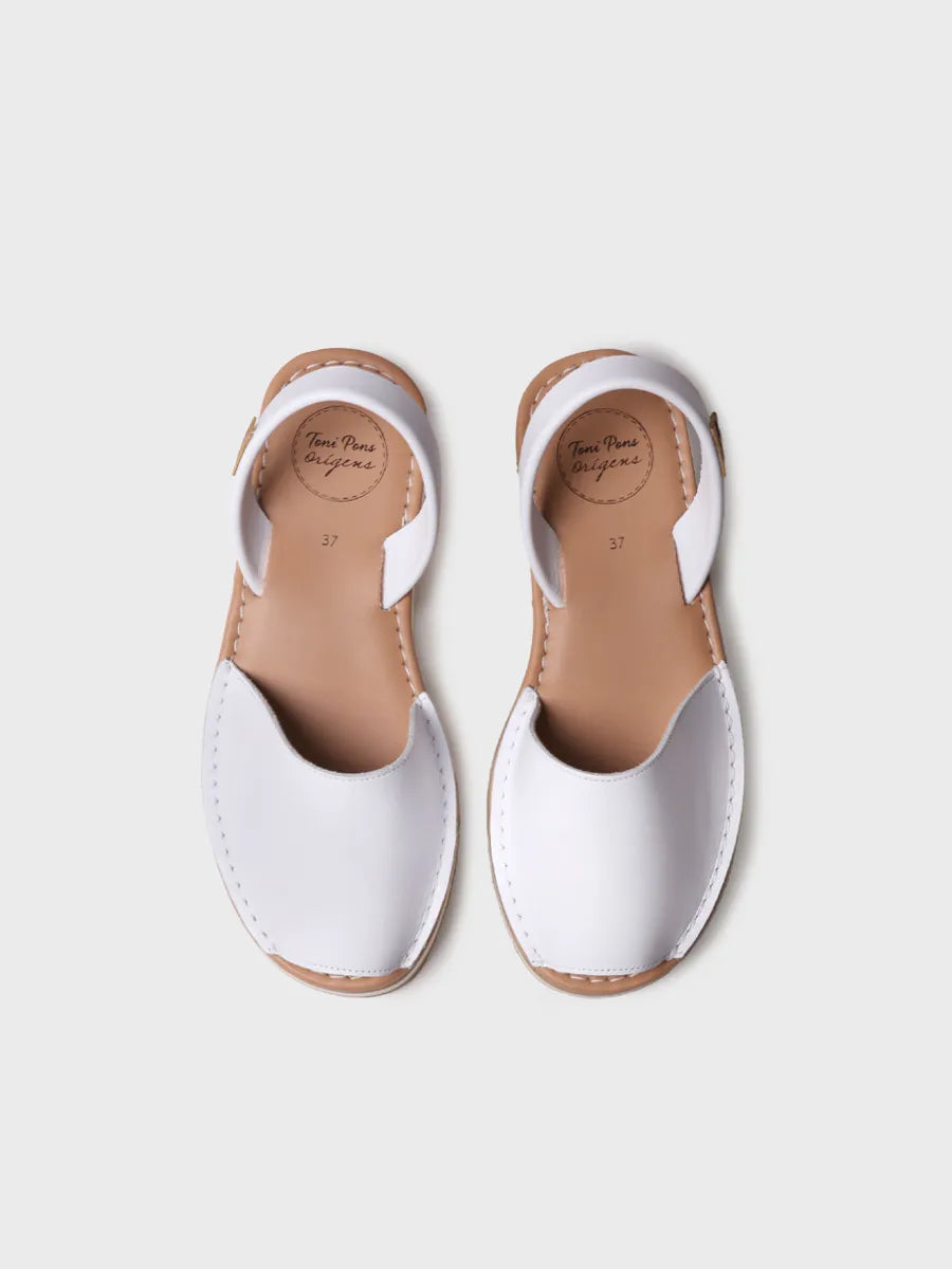 Toni Pons Alaior-P sandales cuir blanc femme compensées