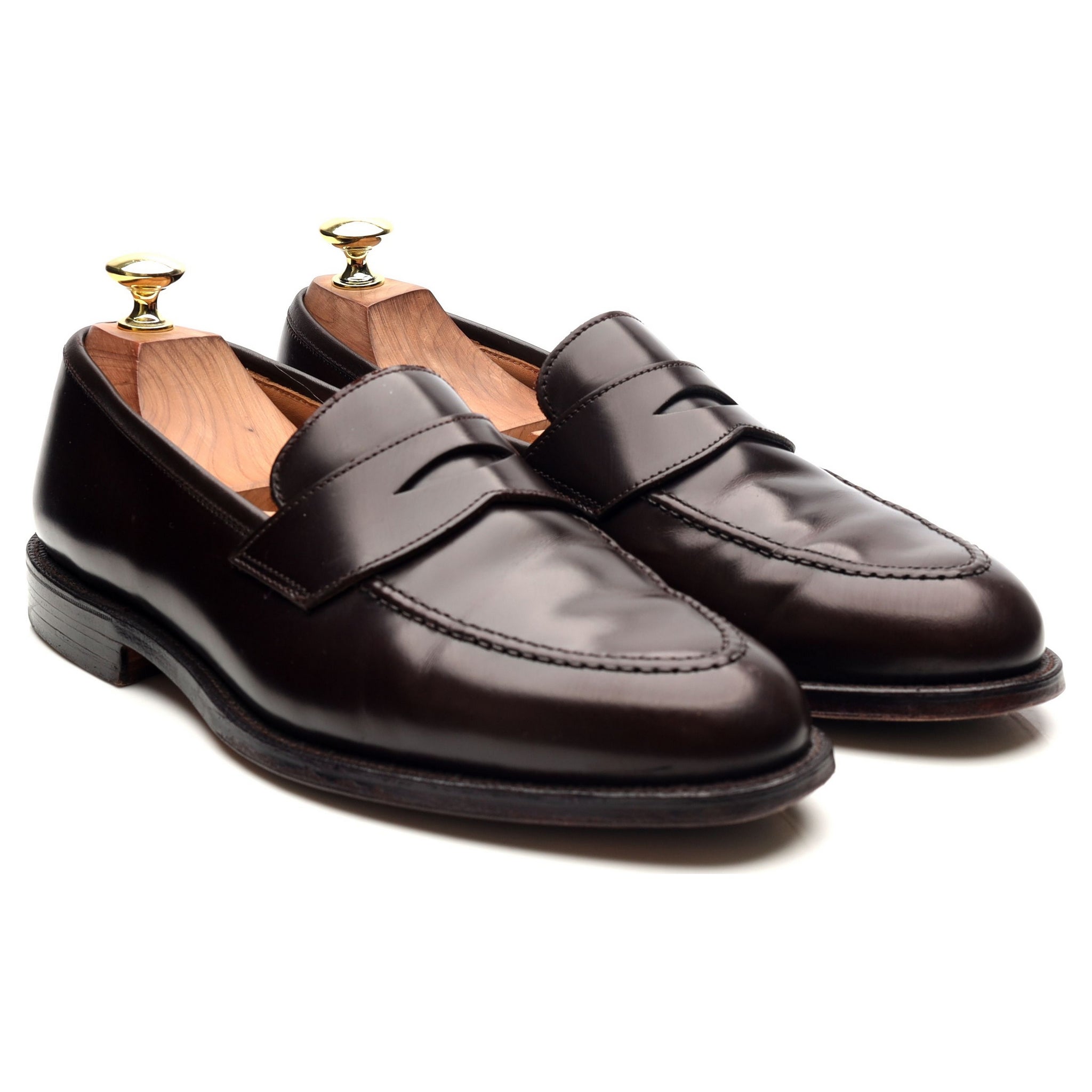 Crockett & Jones Henley 3 mocassins cuir bordeaux 7,5 UK
