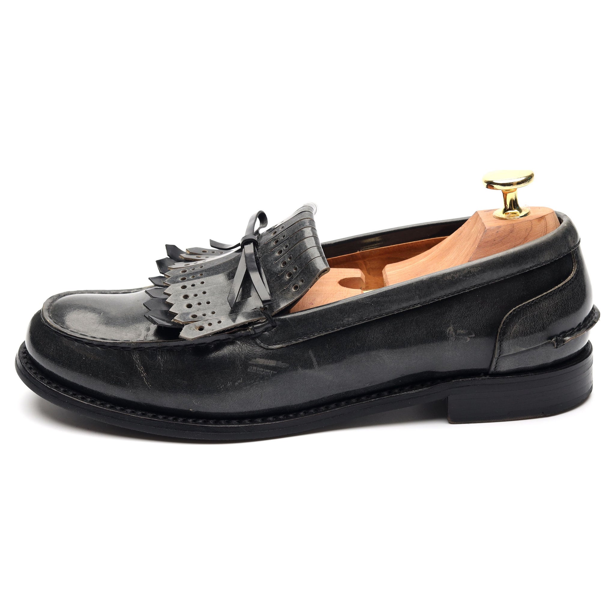 Church's Gracie mocassins cuir gris à franges 36,5