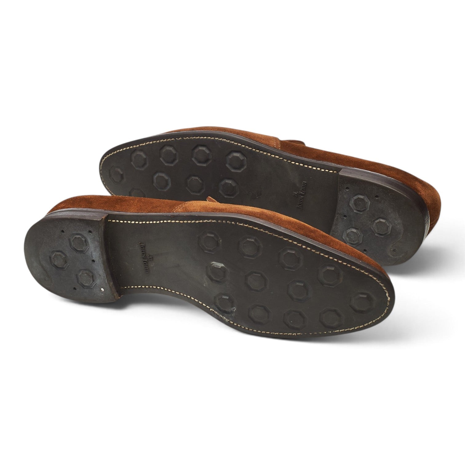 John Lobb Evesham mocassins suède marron 10.5 UK