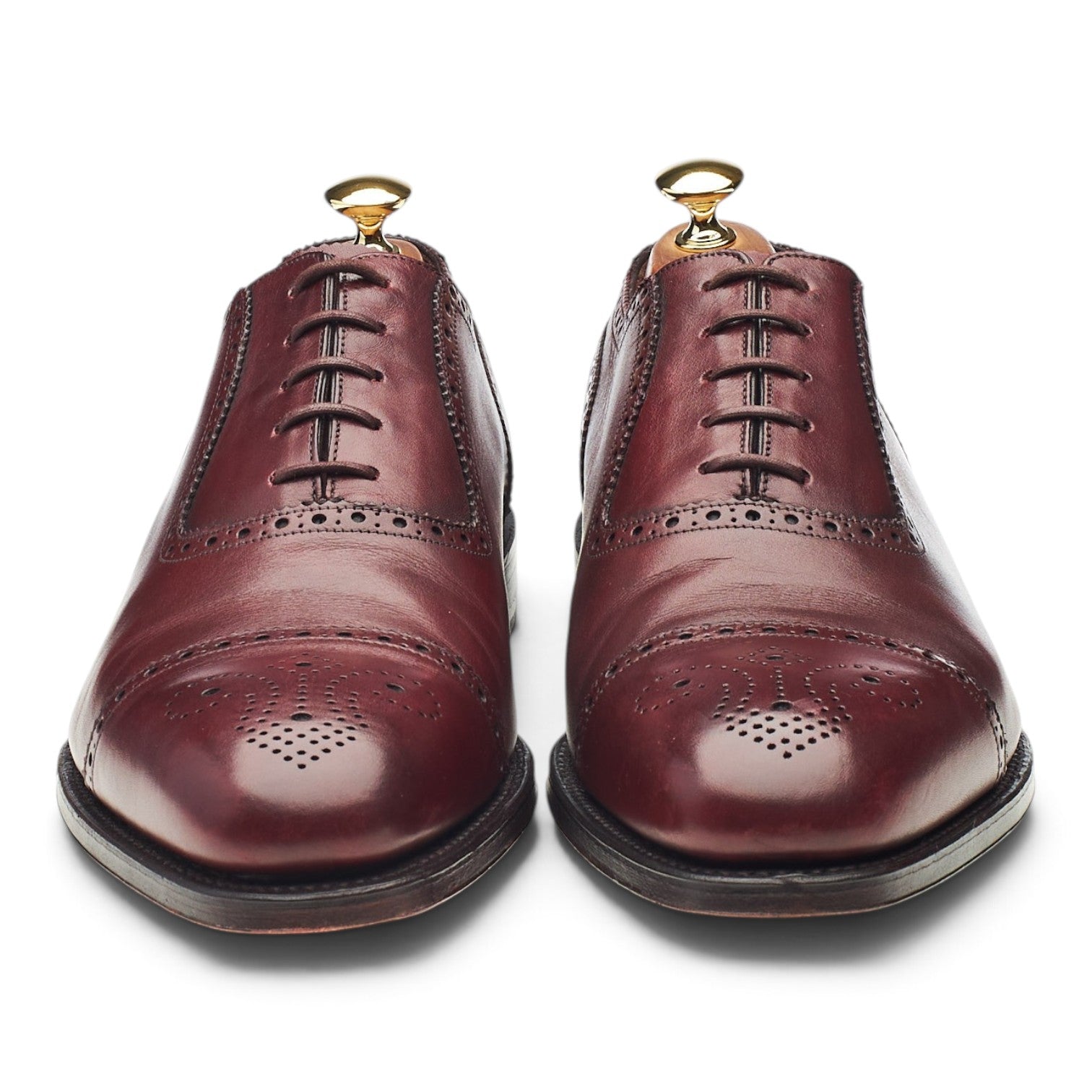 Loake 1880 Strand richelieu cuir bordeaux UK 10