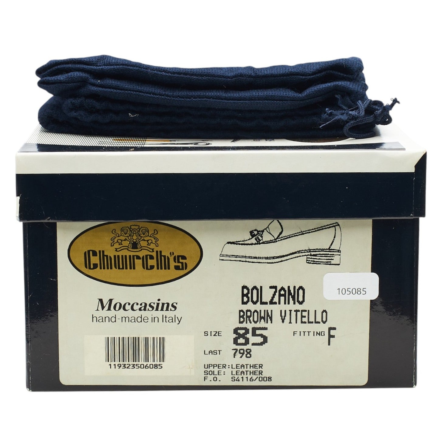Church's Bolzano mocassins cuir marron 8.5 UK
