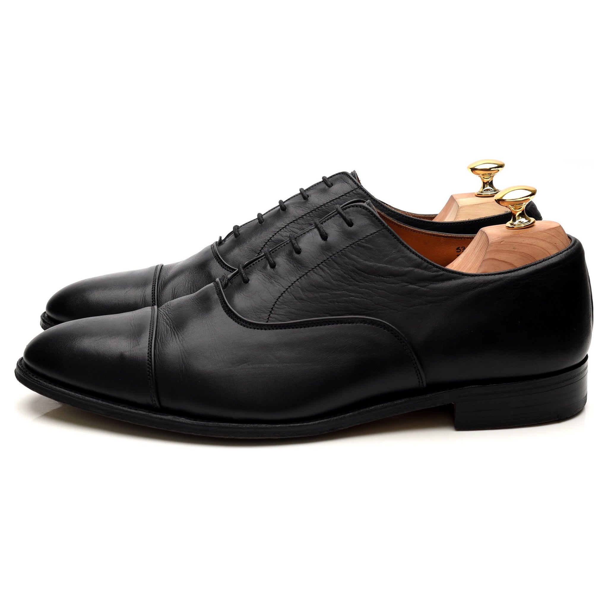 Tricker’s Pimlico oxford cuir noir UK 11
