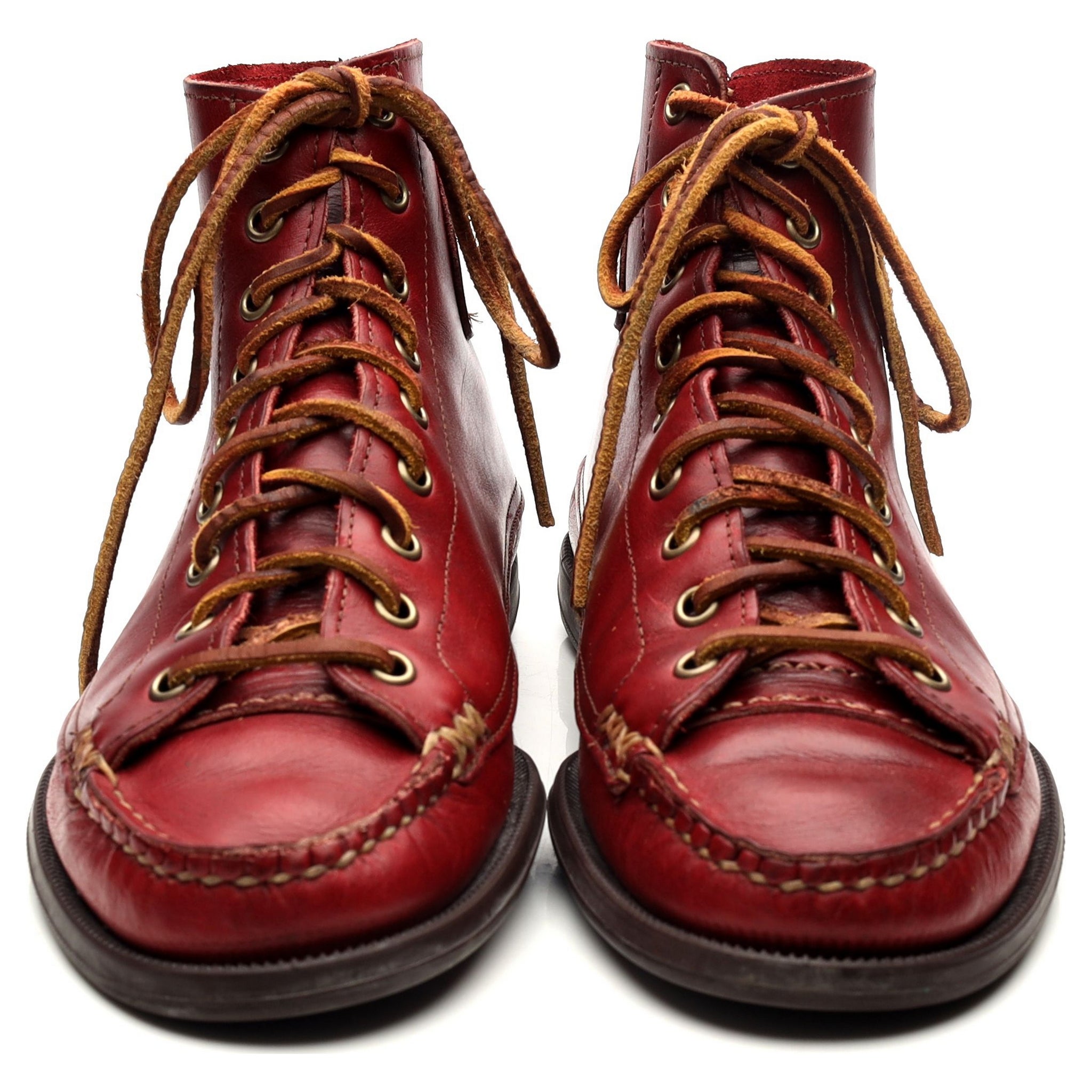 Yuketen bottes cuir rouge pointure 8 UK