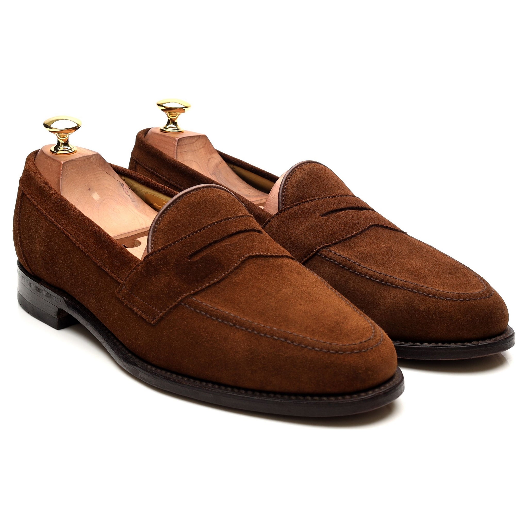 Loake Eton mocassins marron pointure UK 9 suède