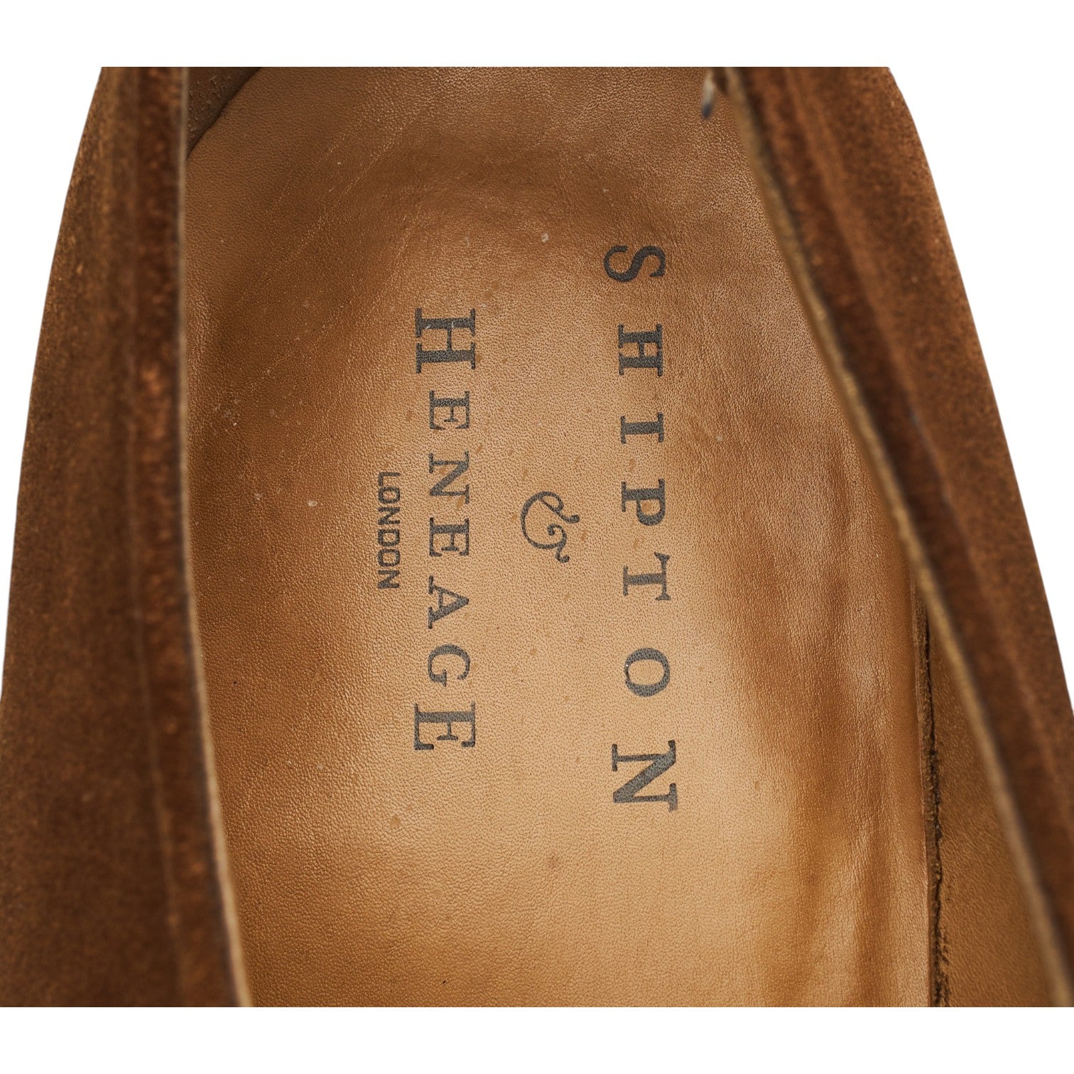 Shipton & Heneage Hatfield derby daim marron UK 10.5