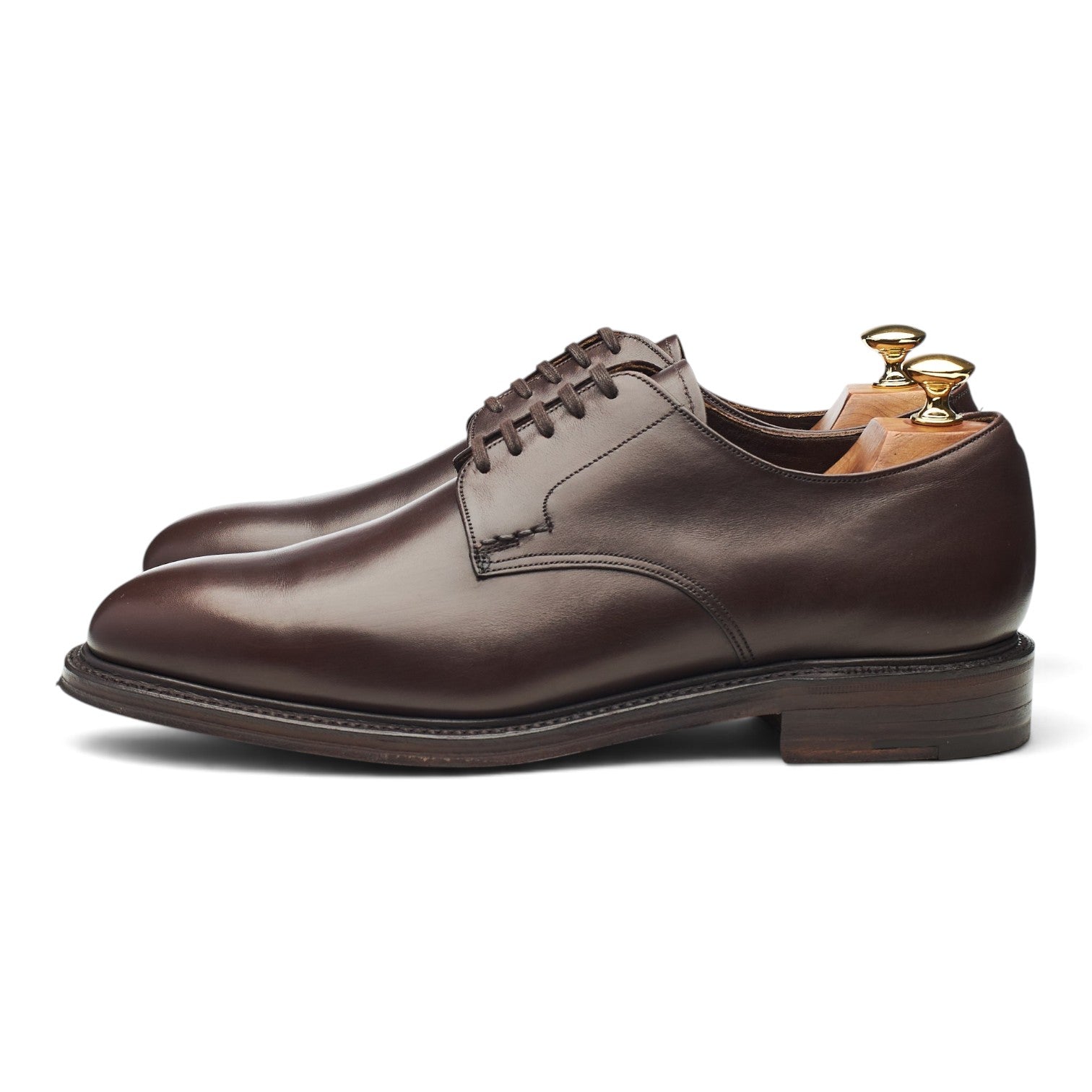 Grenson Derby Cuir Marron Foncé Semelle Cuir UK 9 G