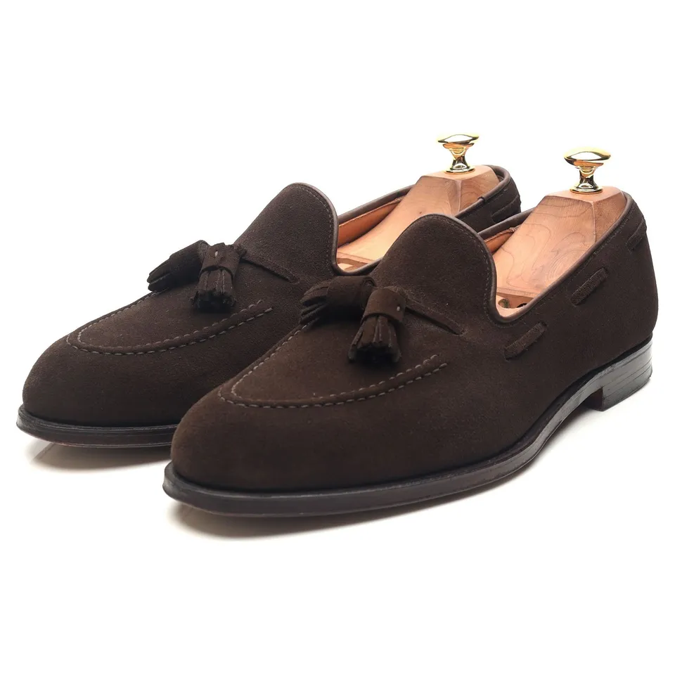 Crockett & Jones Cavendish 2 mocassin daim marron UK 9