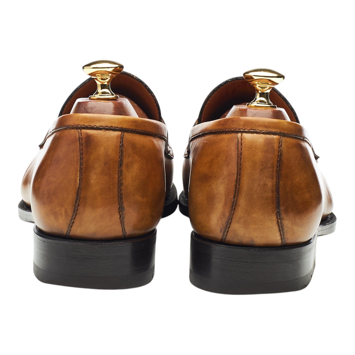 Bontoni Principe mocassins cuir marron clair UK 9