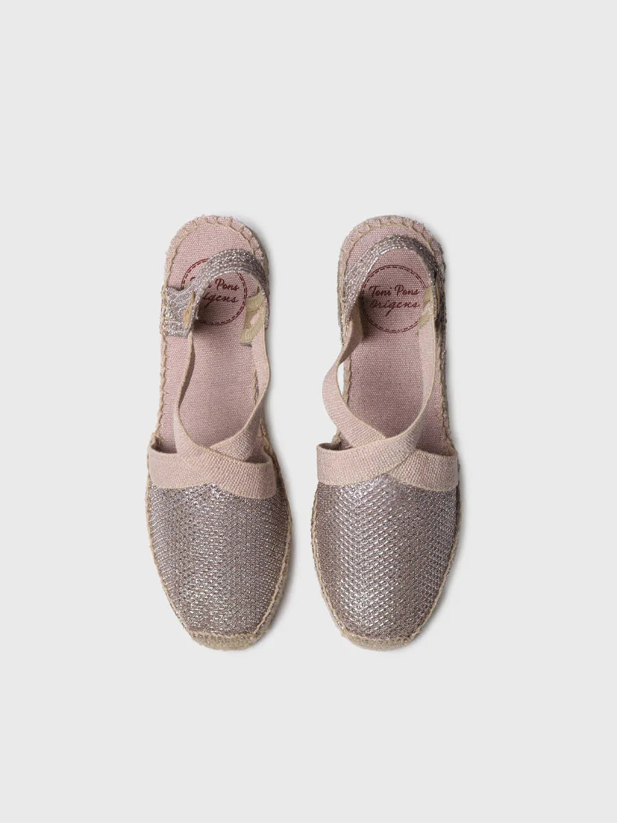 Toni Pons Triton espadrille compensée brillante vegan