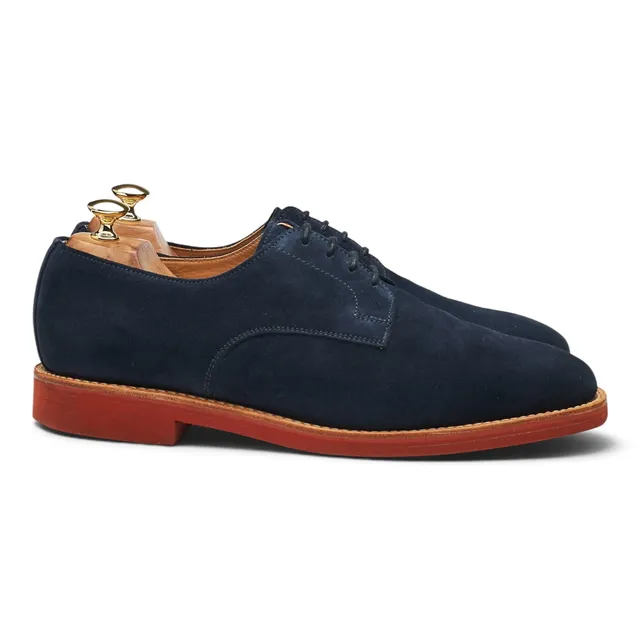 Shipton Heneage derbies suède bleu marine UK 10,5