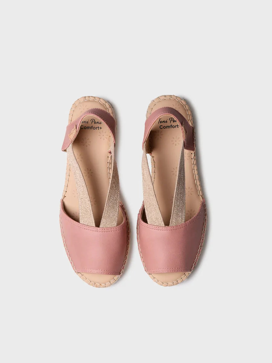 Toni Pons Tala espadrille cuir compensée pied large