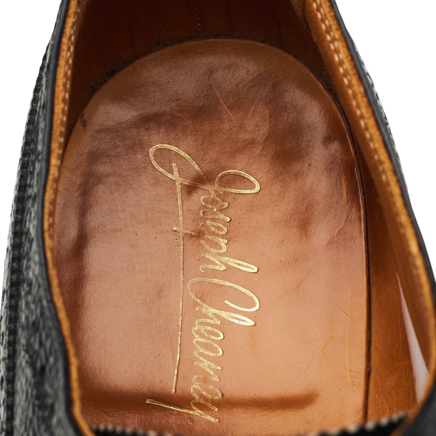 Cheaney Tedder derby cuir grainé noir UK 10