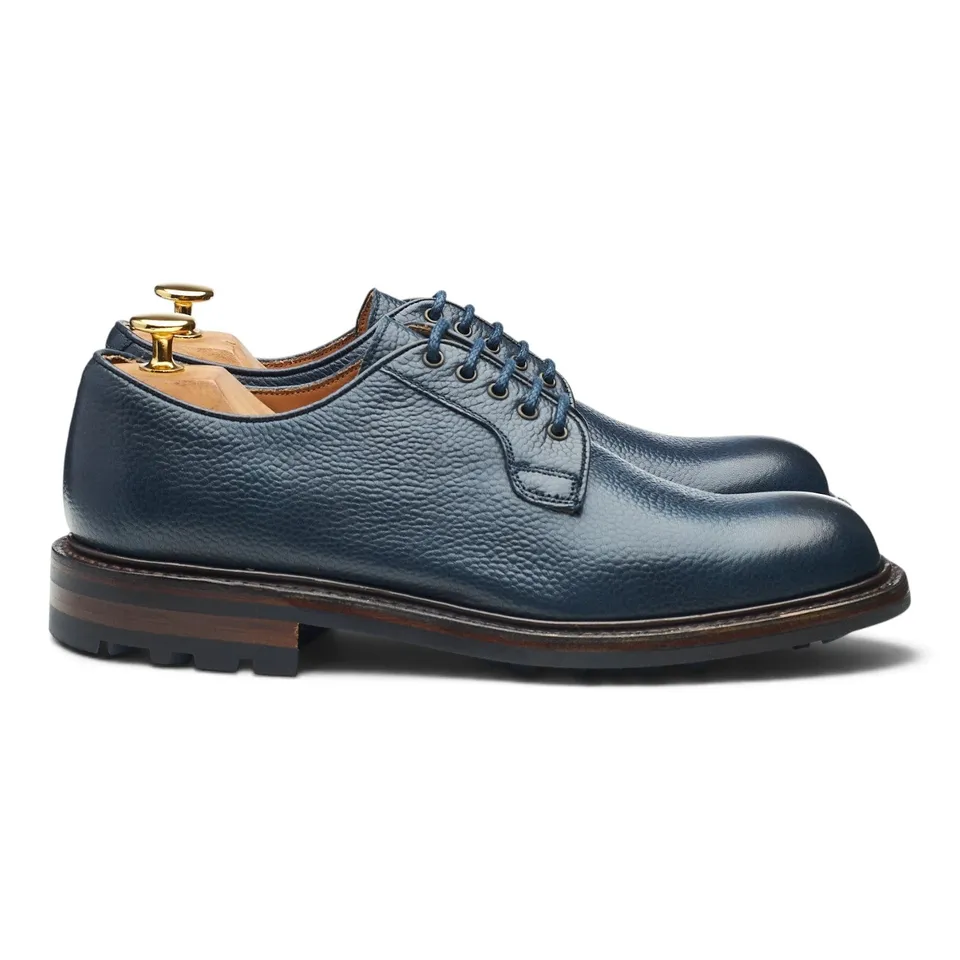 Cheaney Teign II derby cuir bleu marine UK 6.5