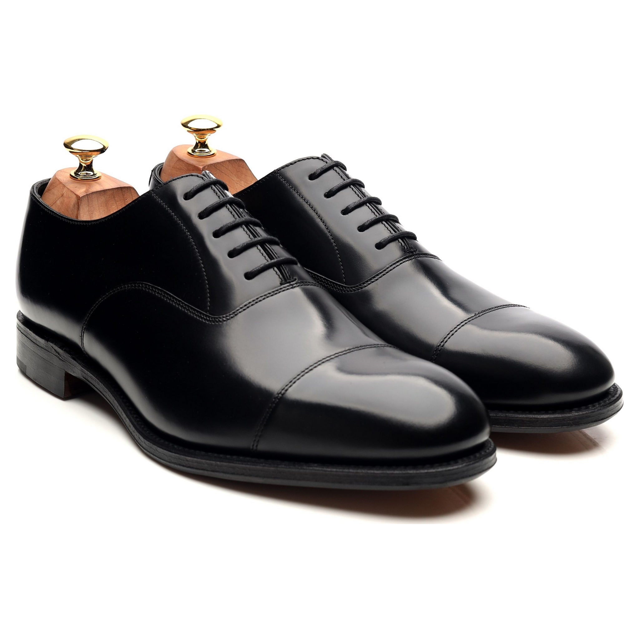 Herring Knightsbridge derbies cuir noir pointure UK 10